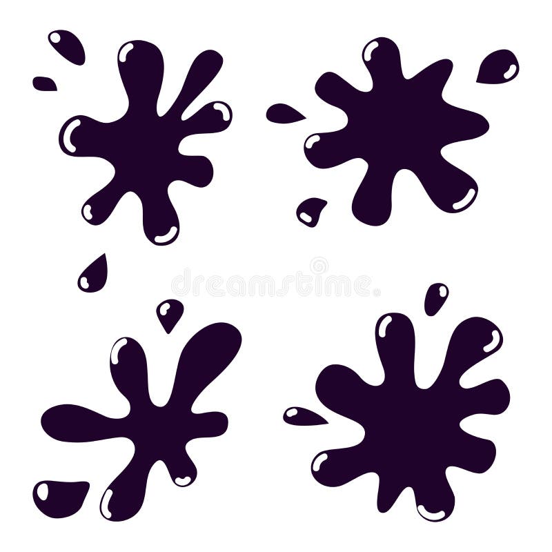 Blots and splashes Œ stock illustration Blots and splashes Œ stock illustration