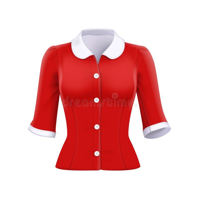 Red Women Blouse Stock Illustrations – 344 Red Women Blouse Stock ...