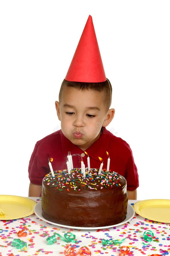 Blowing Out Candles 5 Years Stock Image Image of isolated, celebrate