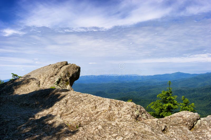 Blowing Rock in Blowing Rock North Carolina Stock Image - Image of ...