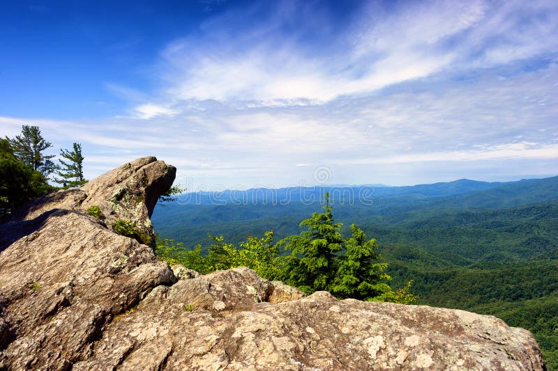 Blowing Rock in Blowing Rock North Carolina Stock Photo - Image of ...