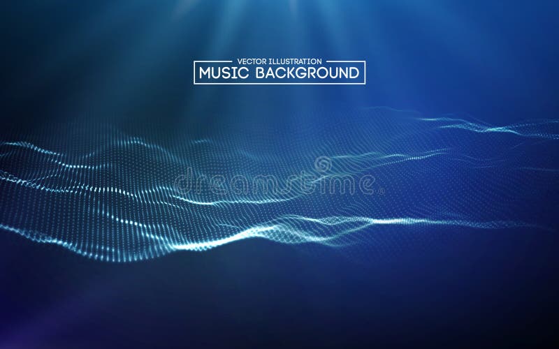 Blu astratto del fondo di musica L'equalizzatore per musica, mostrante le onde sonore con musica ondeggia, equalizzatore del fond illustrazione di stock Blu astratto del fondo di musica L'equalizzatore per musica, mostrante le onde sonore con musica ondeggia, equalizzatore del fond illustrazione di stock