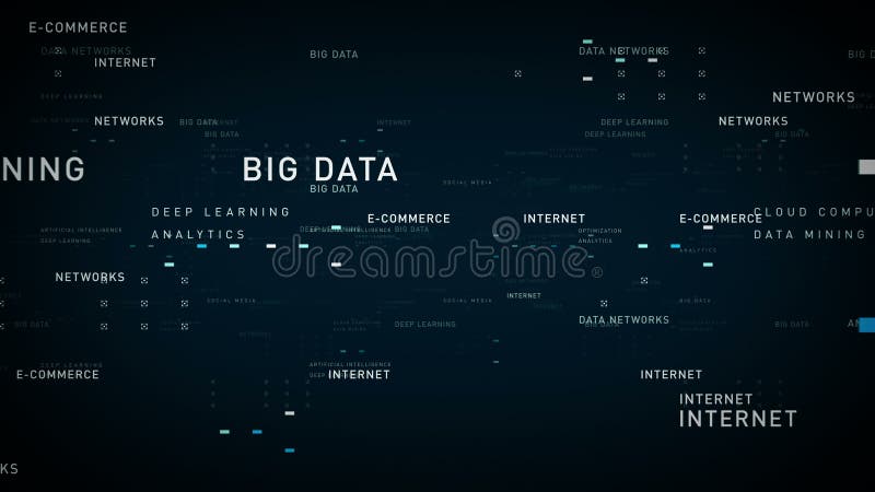 Blu di Internet di parole chiavi