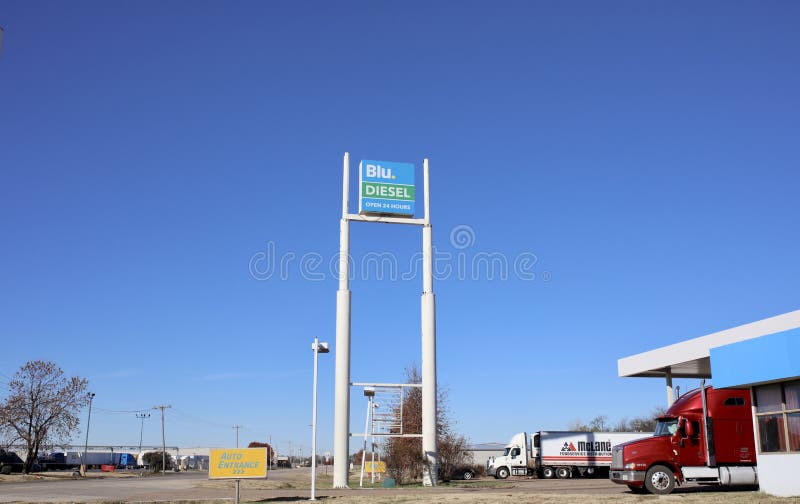 Blu Diesel Gas Company photographie stock Blu Diesel Gas Company photographie stock