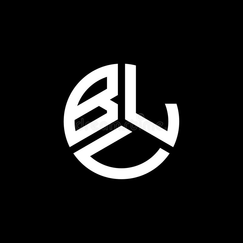 BLU Letter Logo Design on White Background. BLU Creative Initials