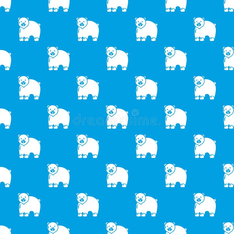 Blu senza cuciture dell'orso di vettore canadese del modello royalty illustrazione gratis Blu senza cuciture dell'orso di vettore canadese del modello royalty illustrazione gratis