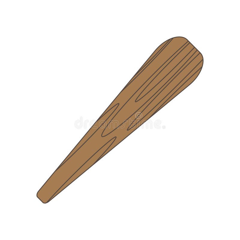 Bludgeon wooden or rubber flat design