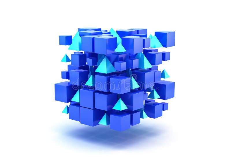 Blue 3D Blocks