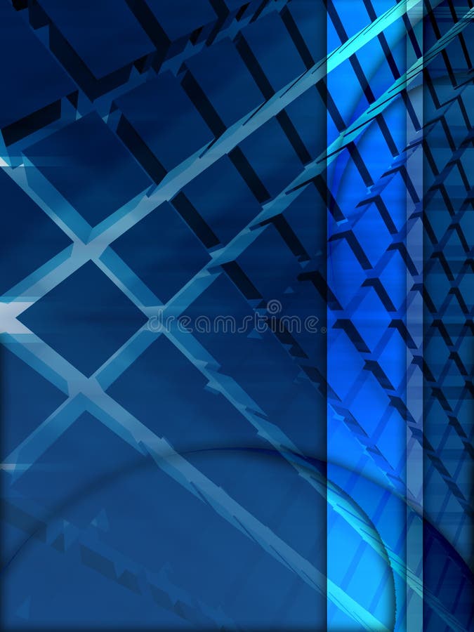 Blue 3d design stock illustration