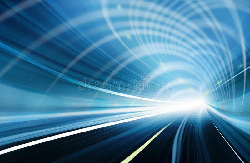 Blue Abstract blurred speed motion vector illustration