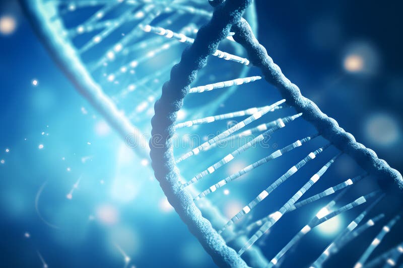 Abstract DNA structure background stock photography
