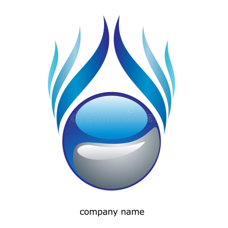Logo With Blue Background