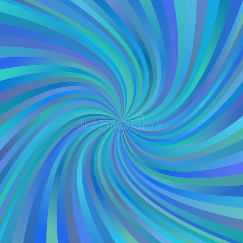 Blue Abstract Multicolored Spiral Ray Background Stock Vector ...