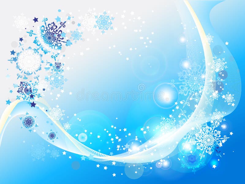 Blue abstract snow background royalty free illustration