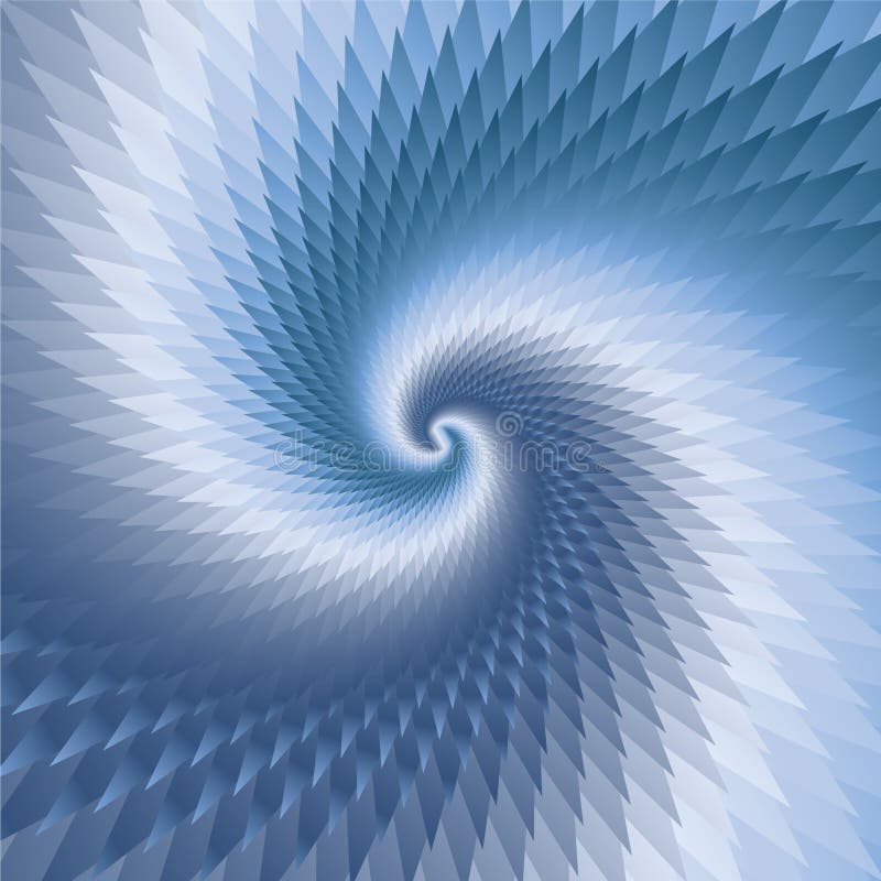 Blue abstract spirals