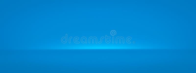 Blue Abstract Wide Background and Light Backdrop Room with Empty Blank  Gradient Wallpaper Blur Design. 3D Rendering Stock Illustration -  Illustration of interior, clear: 218754428