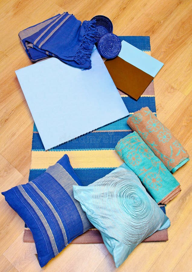 Blue accessories stock photo. Image of fabrics, brown 15330404