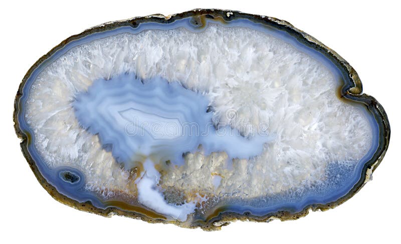 Blue agate stock photo