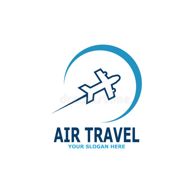 Blue Air Travel Agency Travel Logo Template Stock Illustration Illustration of tourism, travel
