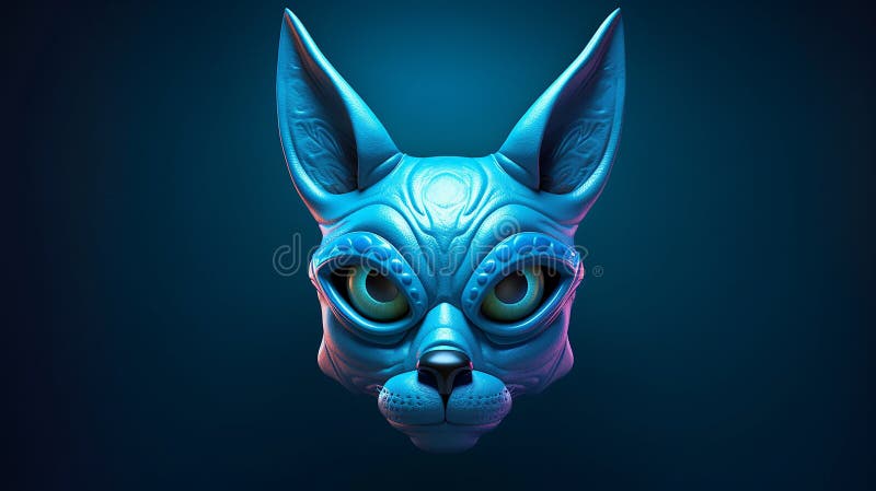 Light Blue Alien character vector illustration © DesignWolf (#5094903)