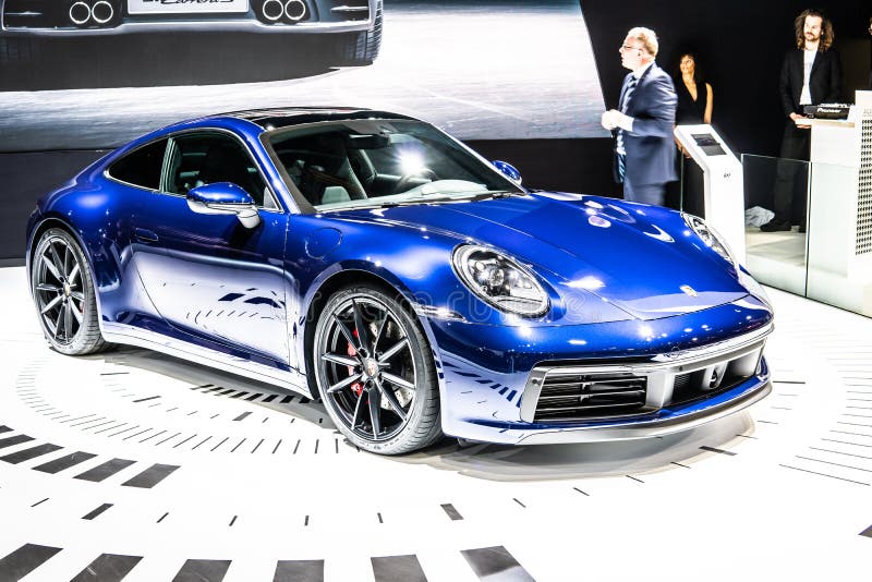 Blue All New Porsche 911 Carrera S Eighth-generation at Brussels Motor  Show, 992 Series, Supersport Car Built by Porsche Editorial Photo - Image  of motorshow, model: 168057216