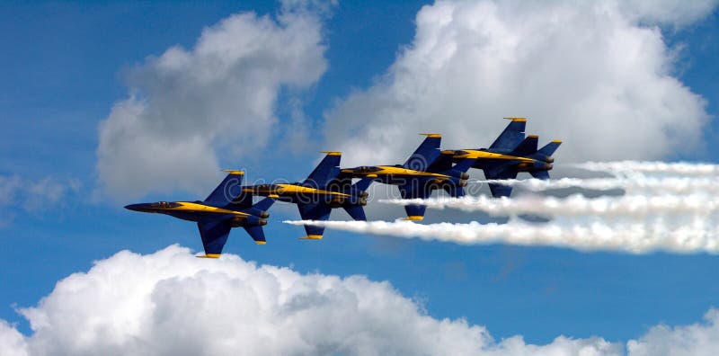 Blue Angels In The Clouds royalty free stock image Blue Angels In The Clouds royalty free stock image