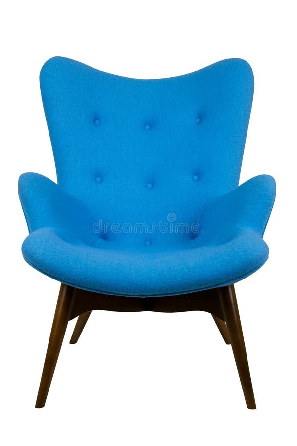 Blue armchair stock photo. Image of white, textured, design 25494080