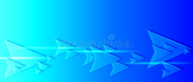Blue arrows abstract background stock illustration