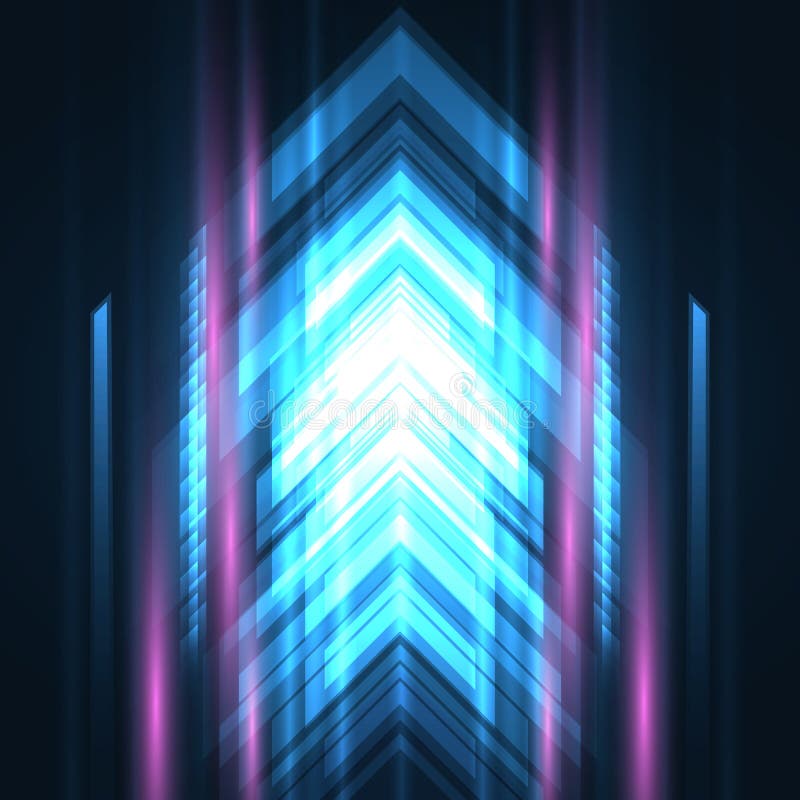 Blue arrows high-speed movement futuristic abstract concept technology background