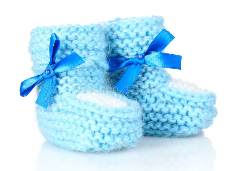 Blue baby booties stock image. Image of cute, shoe, small 20249507