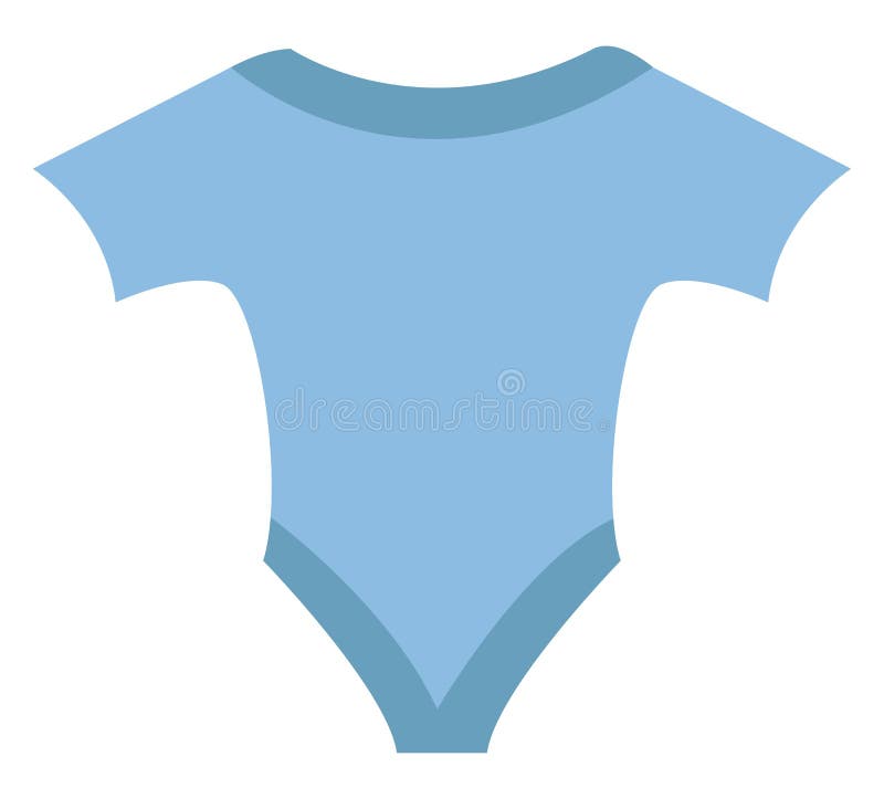 Blue baby clothes, icon stock vector. Illustration of suit 260373146