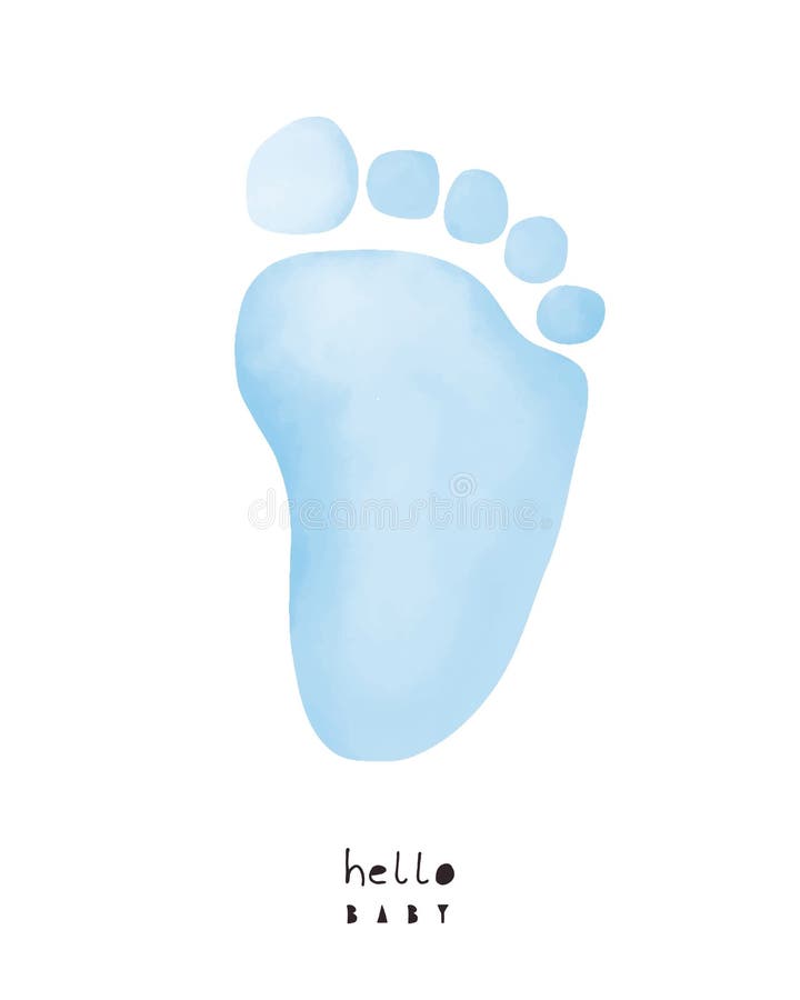 Sweet Baby Feet Blue Boy Footprint Cute Shower Party Paper Luncheon Napkins 