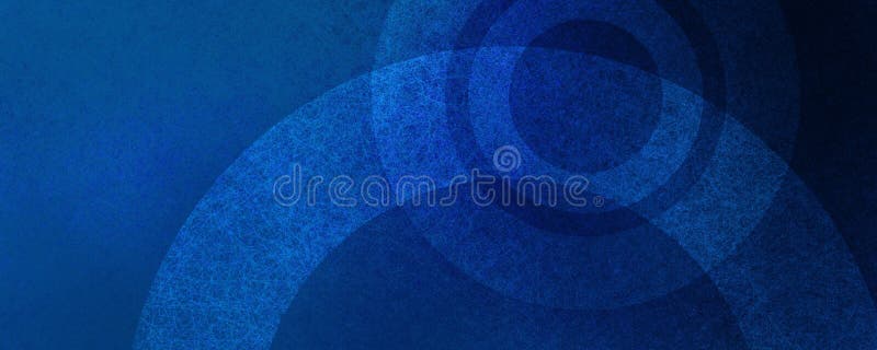 Blue background with abstract circles and grunge texture, blue color geometric pattern vector illustration