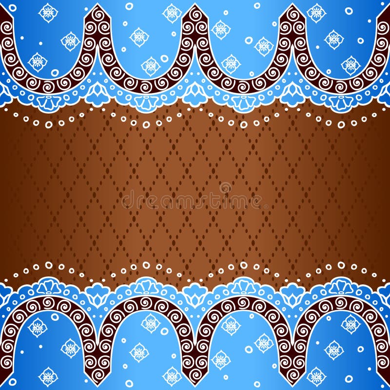 Blue background inspired by Indian mehndi designs stock illustration Blue background inspired by Indian mehndi designs stock illustration