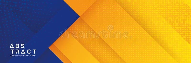Blue background with orange and yellow color composition in abstract. Abstract backgrounds with a combination of lines and circle