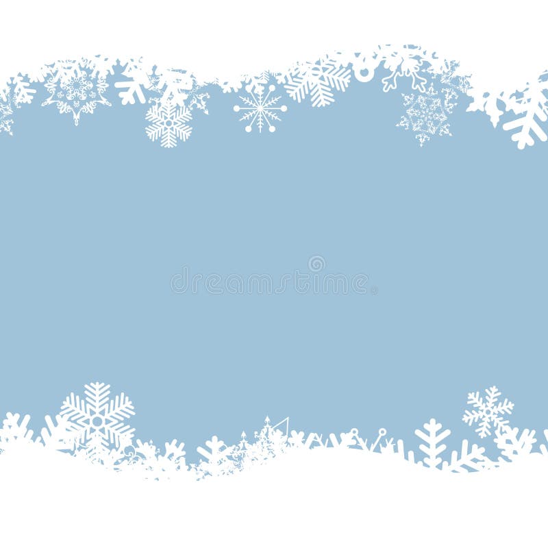 Snowflake Border 1 stock vector. Illustration of border - 3793686