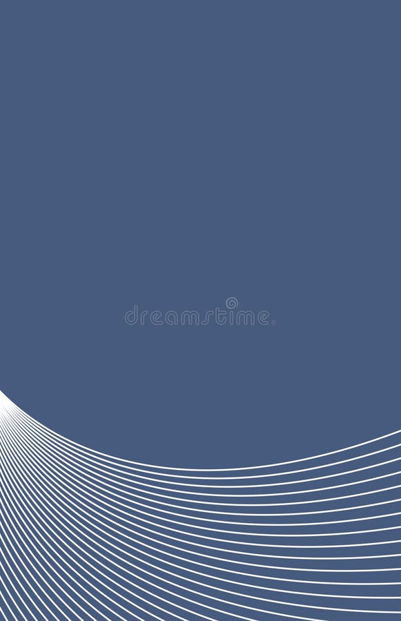 Blue Background with White Wavy Lines Stock Illustration Illustration