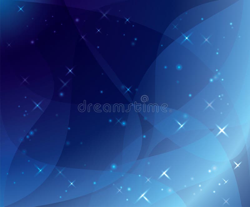 Sparkling Blue Festive Star Burst Background Stock Vector ...