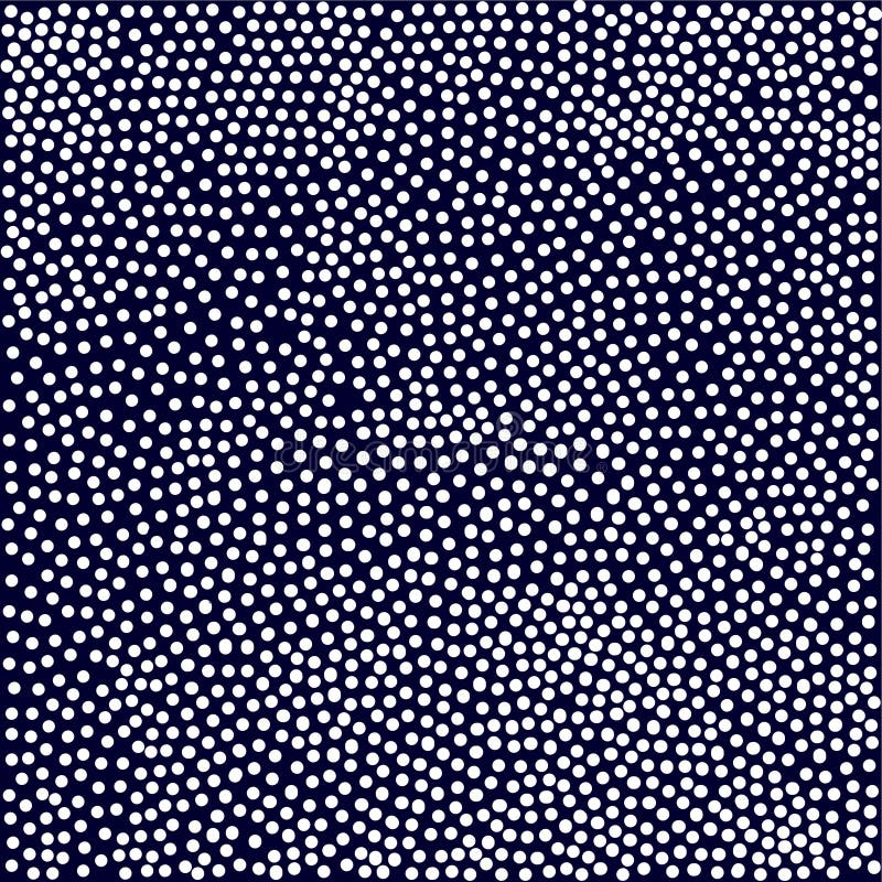 Blue Background with White Circles. Background with White Dots. Spotted