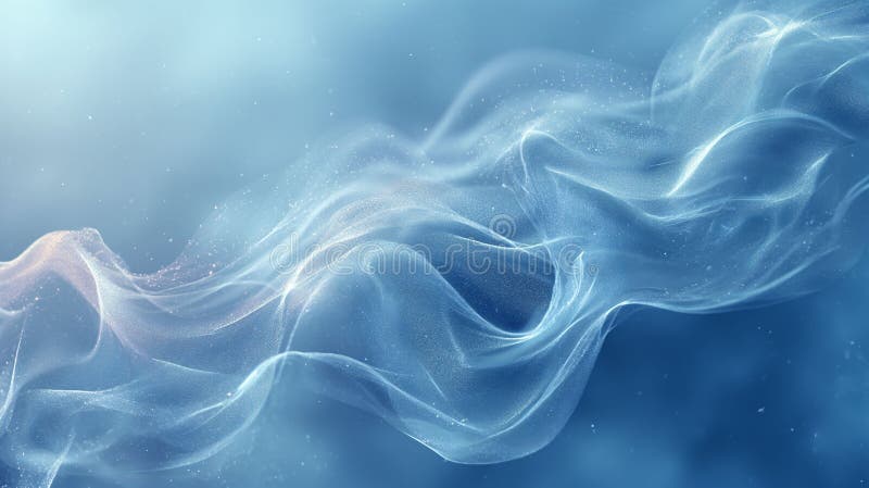 Blue Background With White Swirls royalty free illustration