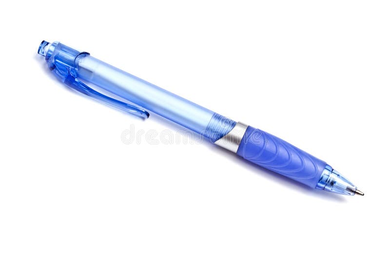 Blue ball point pen