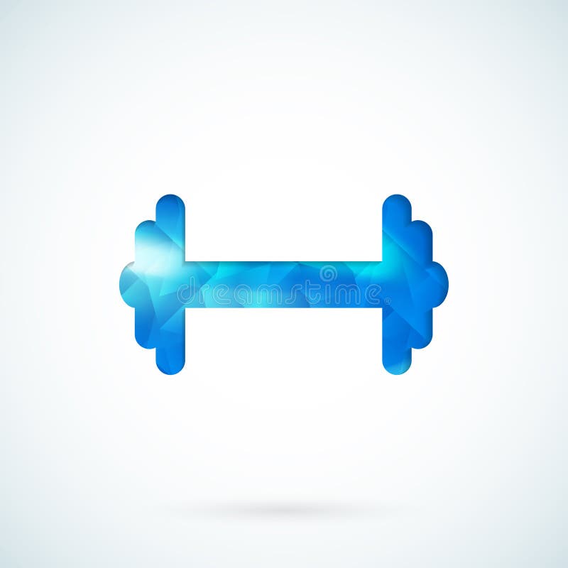 Blue Barbell Vector Background Stock Vector Illustration of dumb