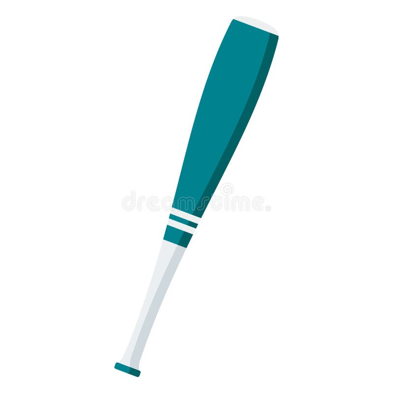 Blue baseball bat stock vector. Illustration of american 96507498