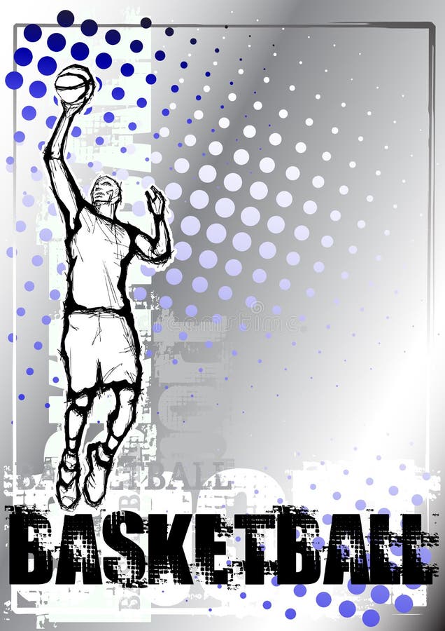 Blue Basketball background stock vector. Illustration of match 12656064