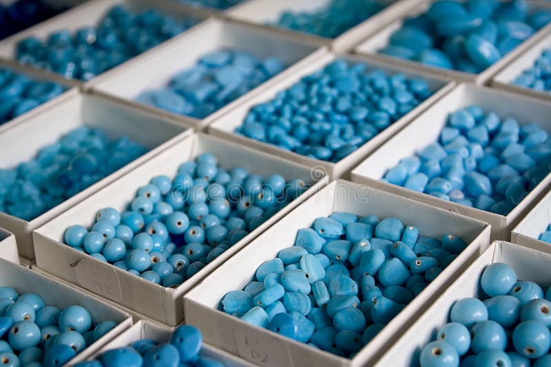 Blue Beads stock image. Image of display, retail, beads 1742185