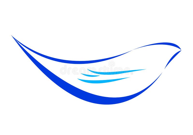 Blue bird royalty free illustration