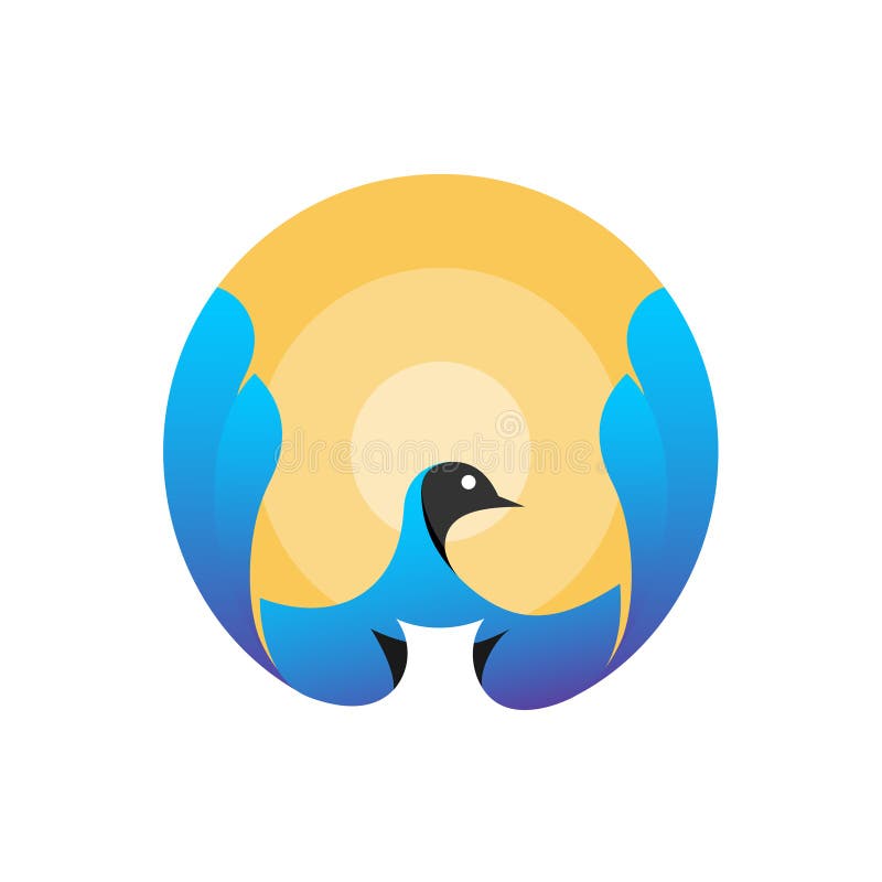Albums 103+ Images blue bird in yellow circle logo Full HD, 2k, 4k