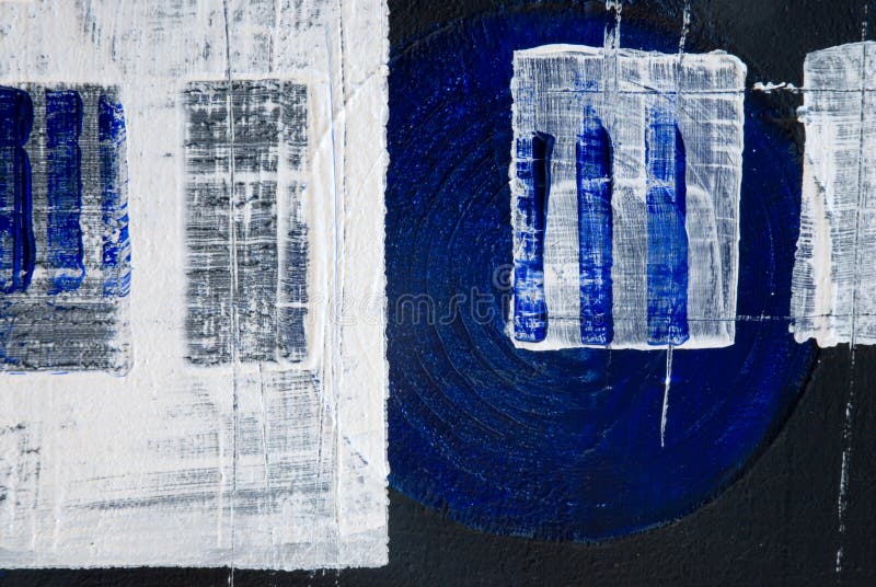 Close up of abstract acrylic painting, painting was created by photographer. Acrylic illustrations