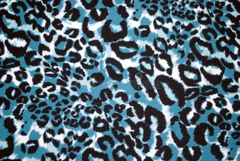 Blue and Black Cheetah print