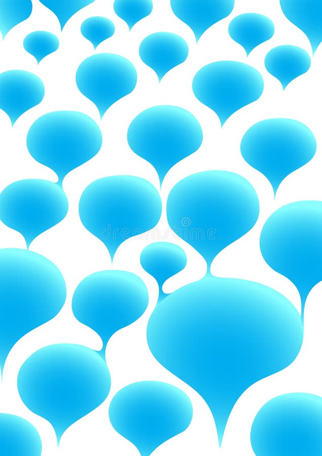 Blue blue bubbles stock illustration